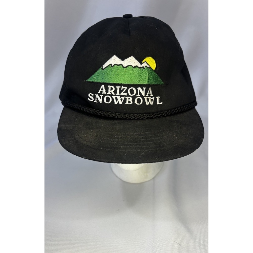 Vintage Arizona Snowbowl Skiing Hat Trucker Snapback USA Embroidery Cap